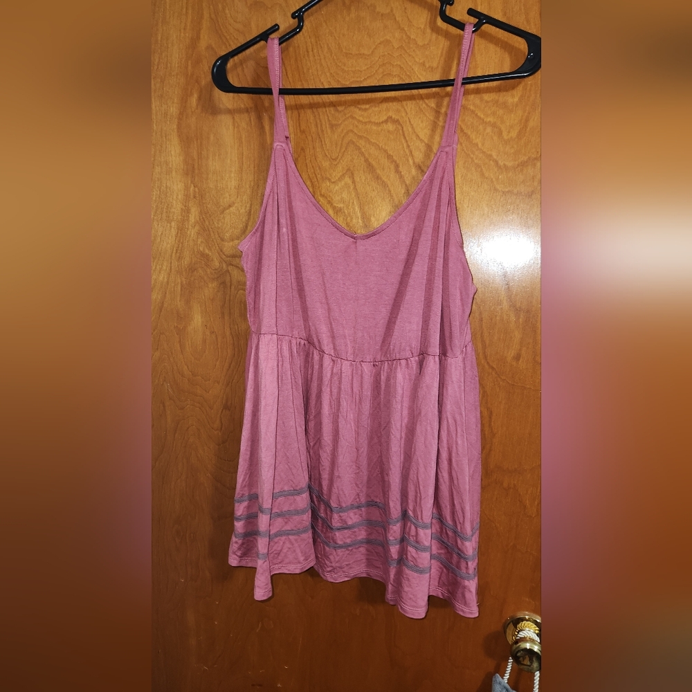 TORRID Pink with Mauve stripes Supersoft Knit top, 2X, NWT